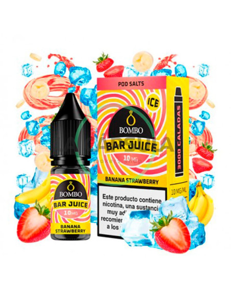 Banana Strawberry Ice Bar Juice By Bombo 10ml