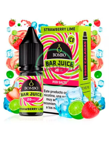 Strawberry Lime Ice Bar Juice By Bombo 10ml