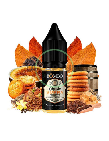 Cookie Supra Reserve Platinum Tobaccos Nic Salts by Bombo 10 ml