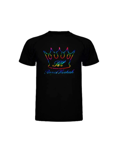 Camiseta Regal Hookah Black Rainbow