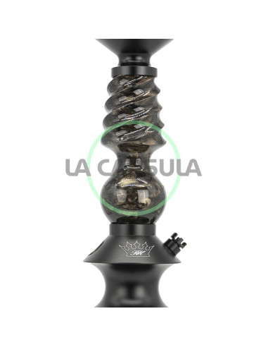 Regal Pawn Mini Cavalier Epoxy Black Snakeskin Gold Swirls