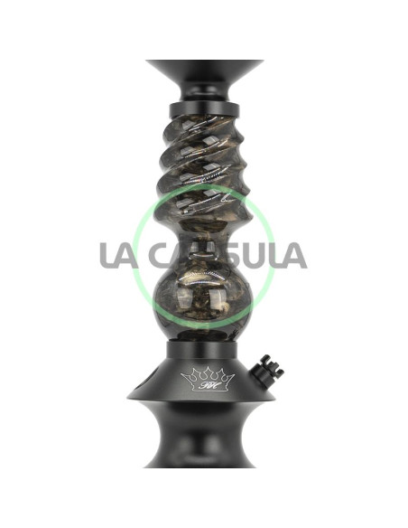 Regal Pawn Mini Cavalier Epoxy Black Snakeskin Gold Swirls