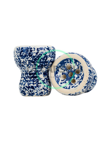 Capsula Bowl Turkish Small White Cobalt