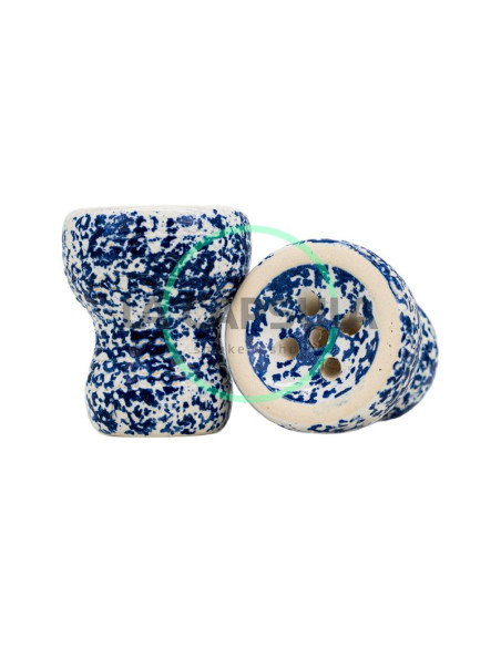 Capsula Bowl Turkish Small White Cobalt