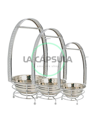 Pack 3uds Carbonera Metálica